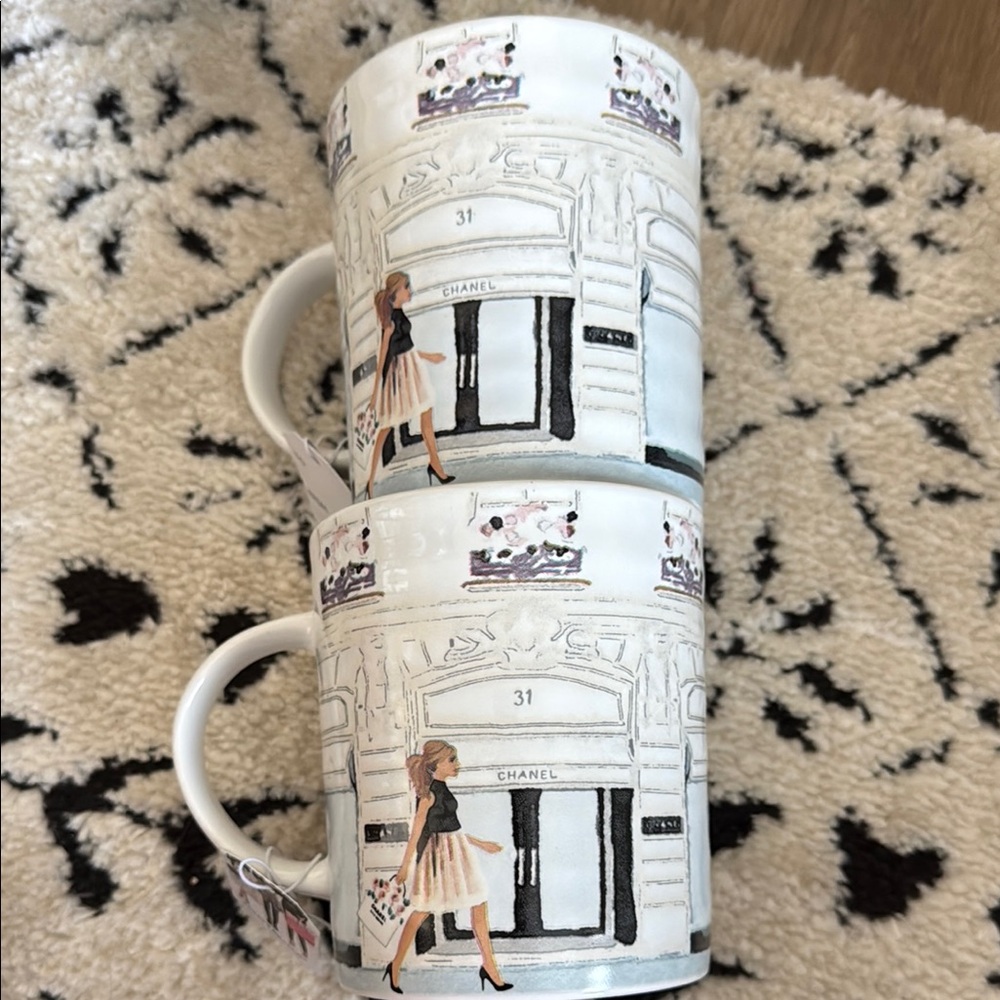 White Ceramic Mug Set